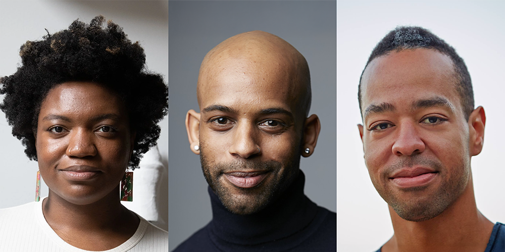 L to R: Ogemdi Ude/Photo courtesy of artist, Joseph Hall/Photo by Whitney Browne and Jamal Jackson/Photo courtesy of artist/Kelly Strayhorn Theater.